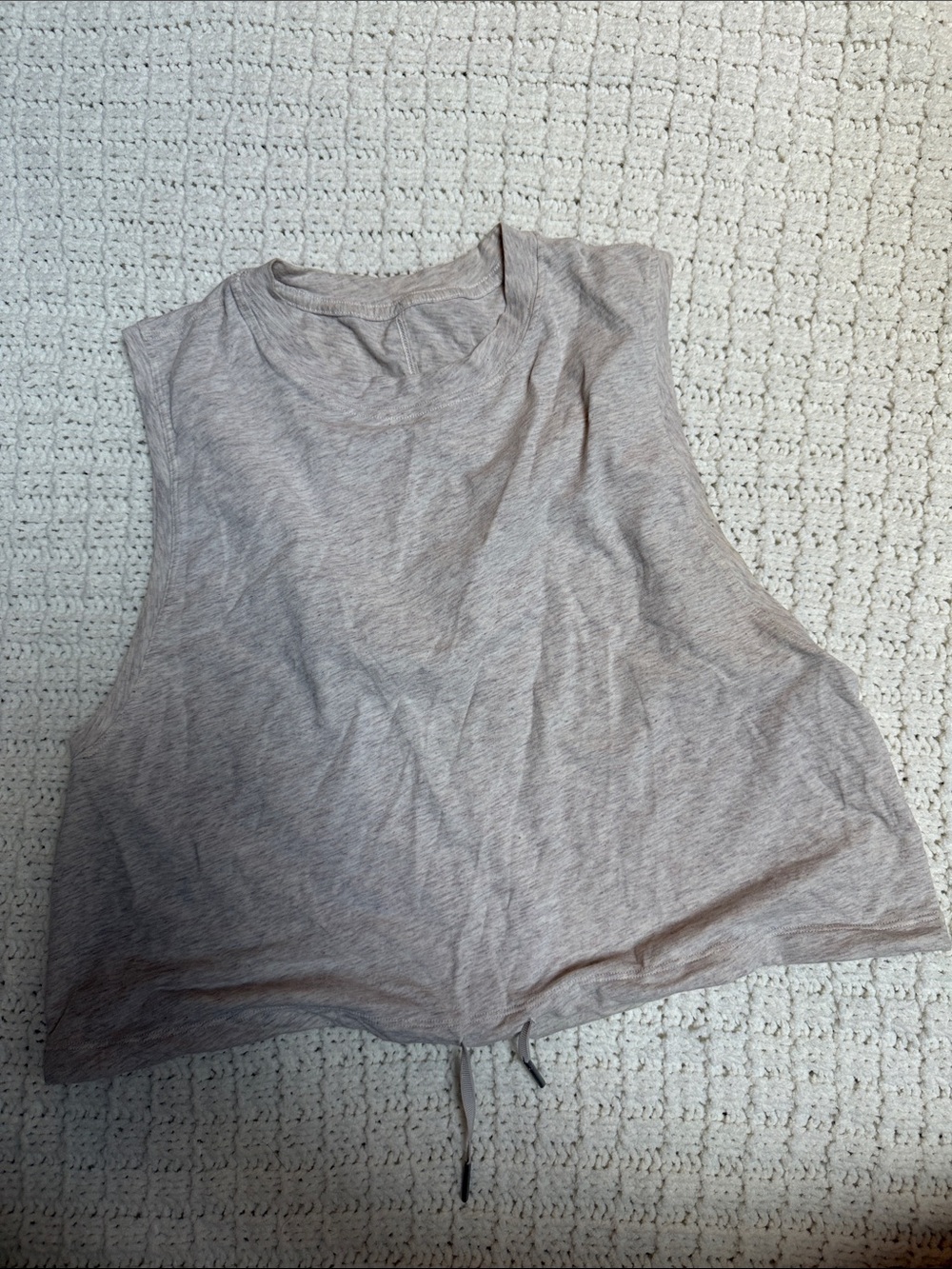 lululemon front tie cropped tank top